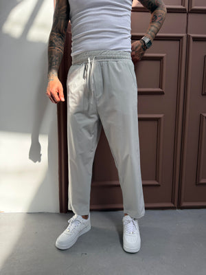 Gri Paraşüt Kumaş Boyfriend Pantolon