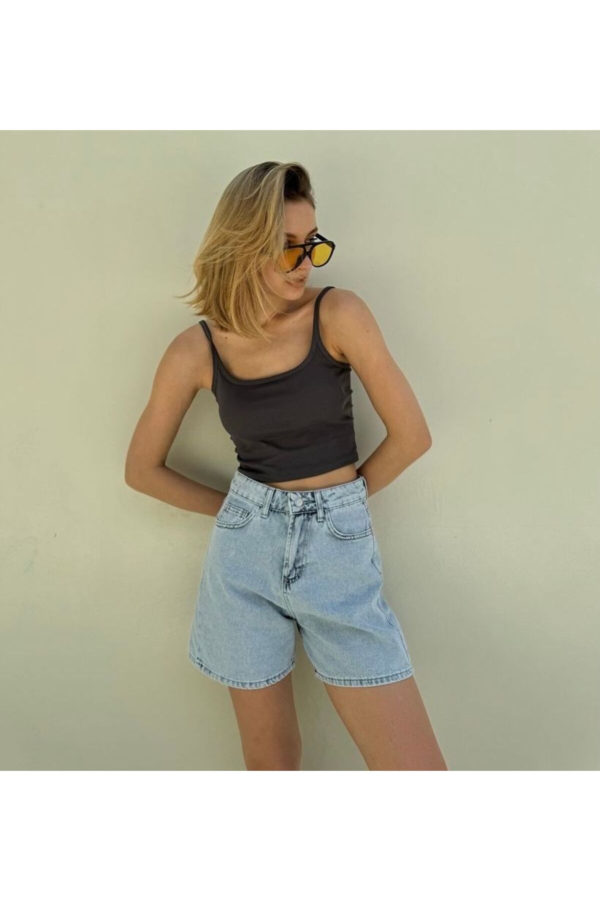 Denim şort