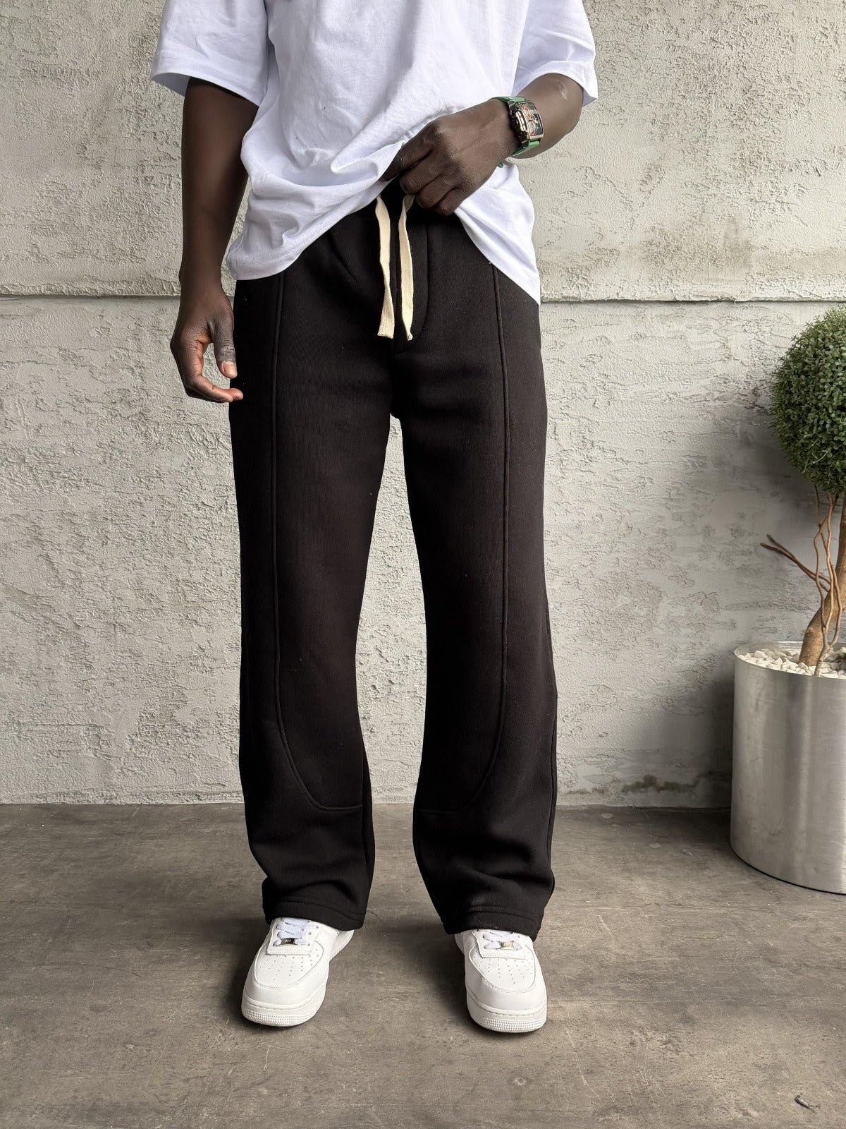 Erkek Siyah Baggy Kalıp Eşorfman