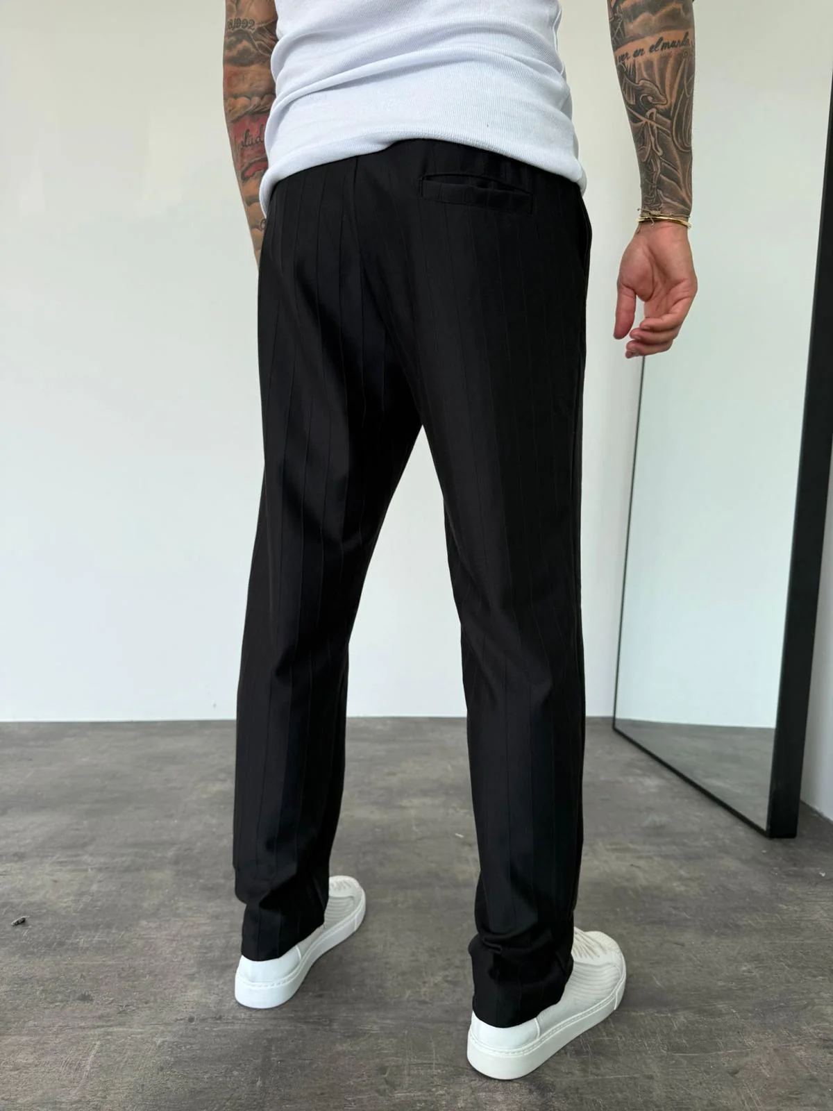 Erkek Siyah Çizgili Eşorfman